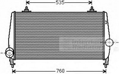VAN WEZEL 40004354 -  Интеркулер